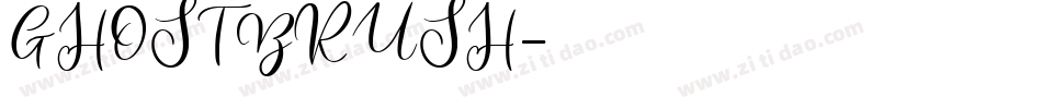 GHOST BRUSH字体转换